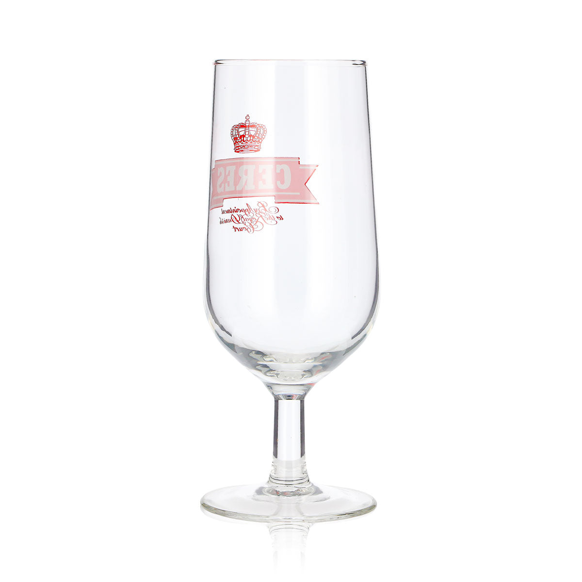 Bicchiere da birra Ceres da 0,3 l, a forma di coppa, con logo rosso – Vista 3