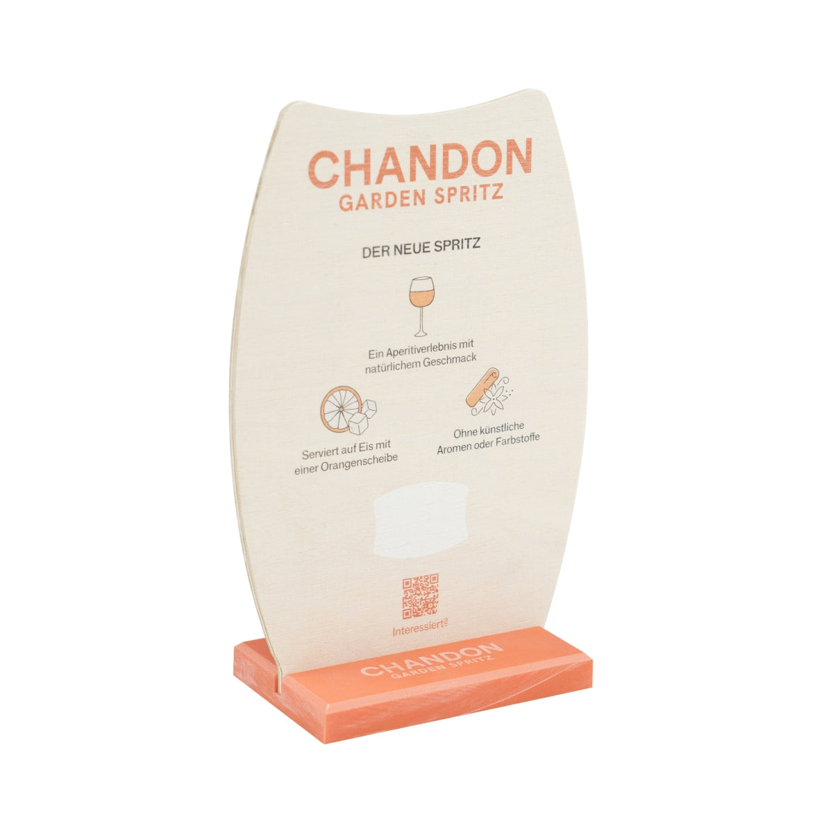 Chandon Garden Spritz Espositore da tavolo pubblicitario Gastro Pub Caffè Bevande Aperol – Vista 2