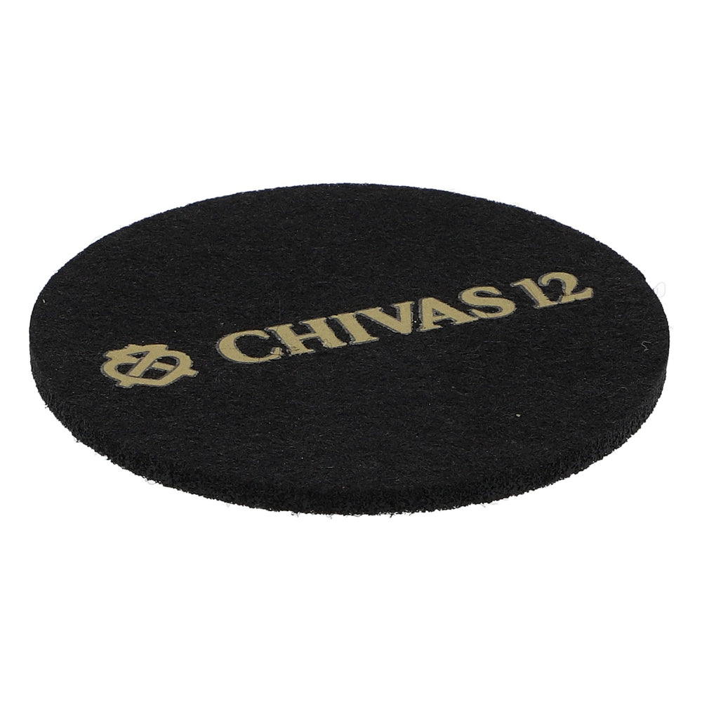 Sottobicchiere in feltro Chivas Regal Whisky Nero 6,2 cm di diametro "Chivas 12"