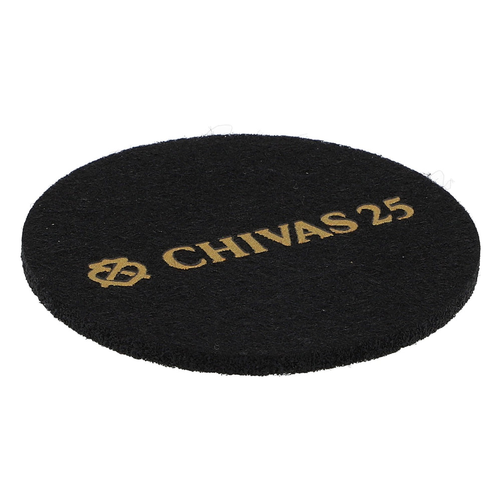 Sottobicchiere in feltro Chivas Regal Whisky Nero 6,2 cm di diametro "Chivas 25"