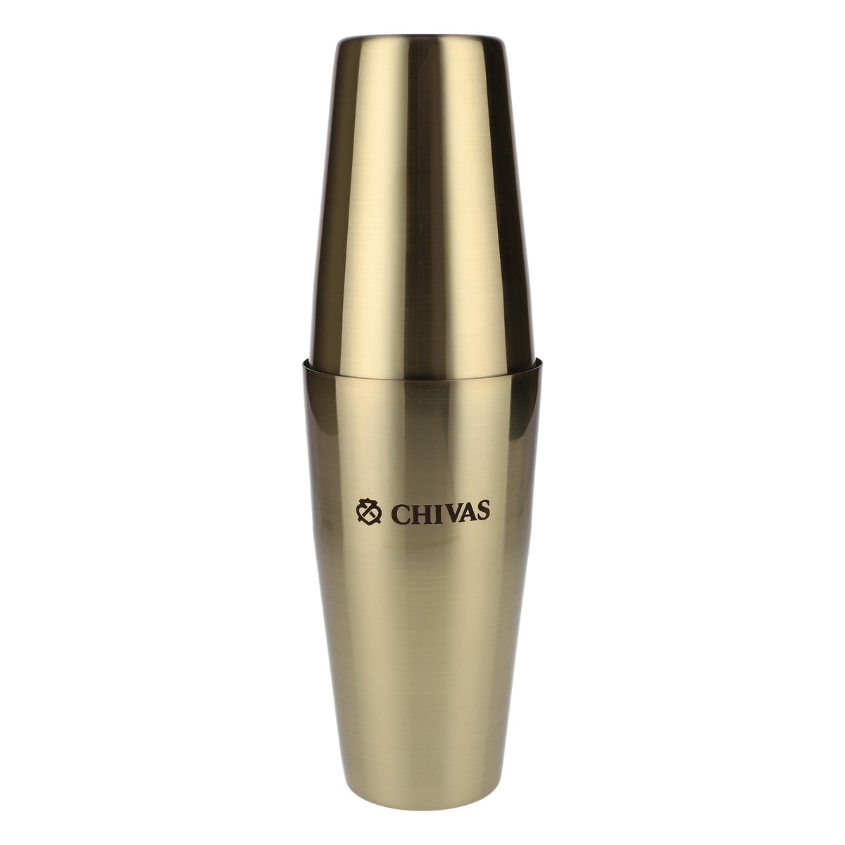 Chivas Regal Whisky Barshaker Shaker in acciaio inossidabile Logo inciso Oro – Vista 2