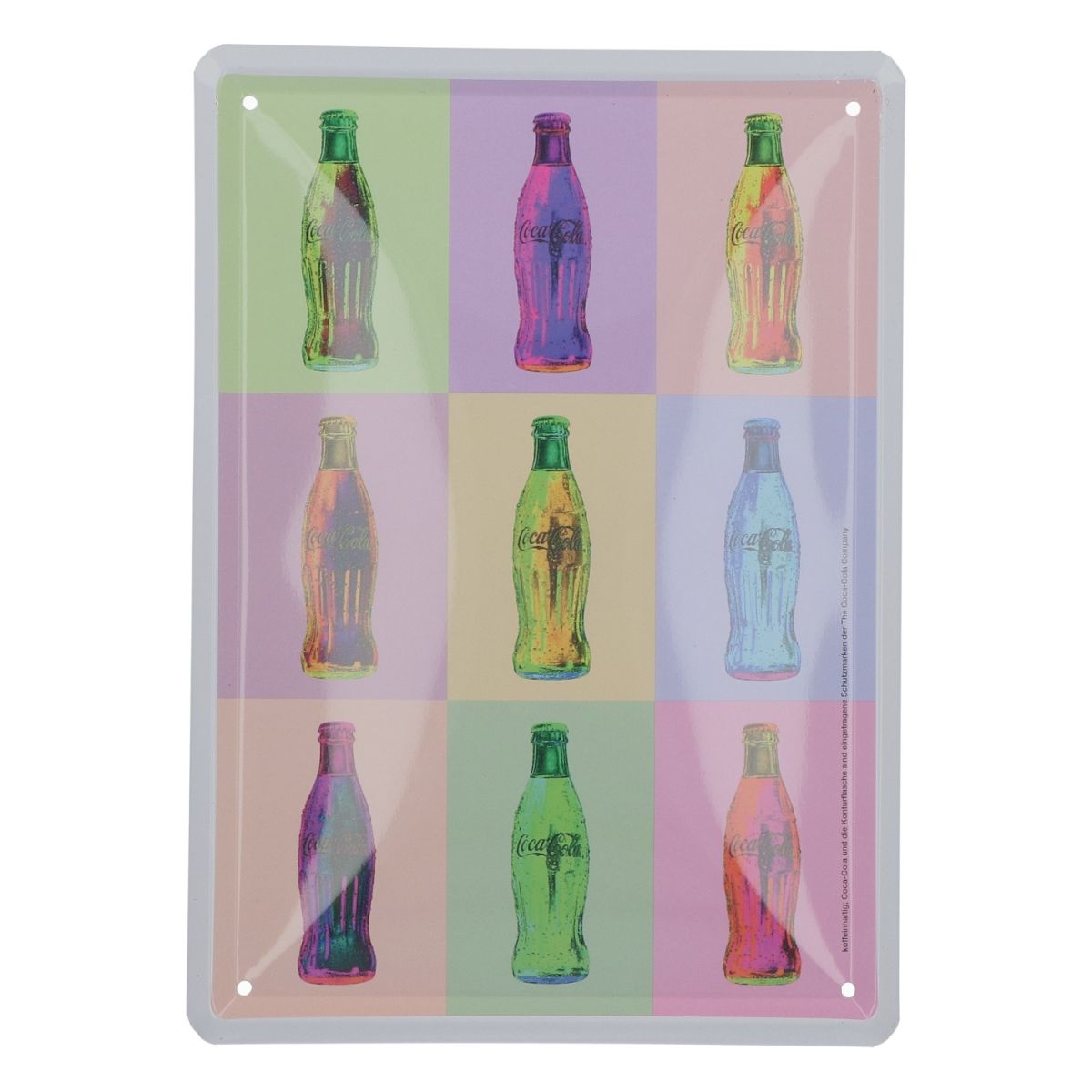 Coca Cola Insegna in metallo Bottiglie Colorata 21x15cm Insegna pubblicitaria Decorazione da parete Merchandising