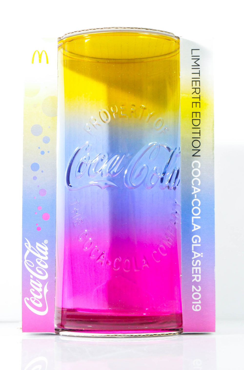 Bicchieri Coca Cola Contour Rainbow Glass Edition 2019 Mc Donalds