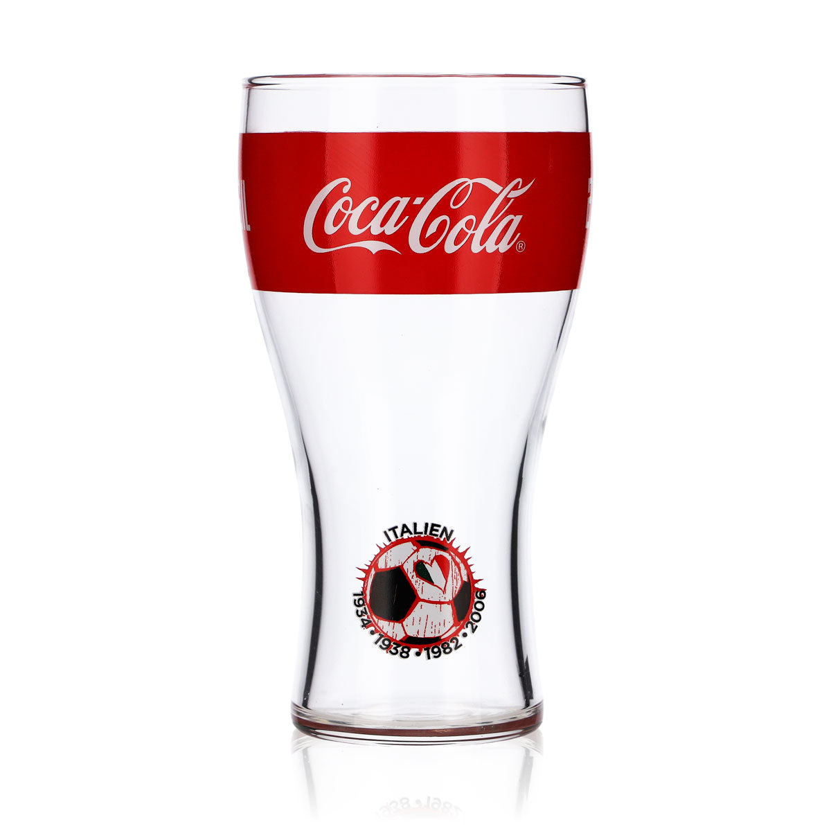Coca Cola Vetro / Bicchieri Bicchiere da collezione Campione del mondo Bicchiere n. 2 Italia