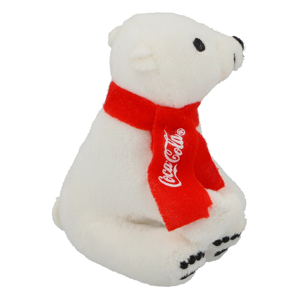 Orsacchiotto Coca-Cola, orso polare seduto con sciarpa, 11 cm, oggetto da collezione, idea regalo