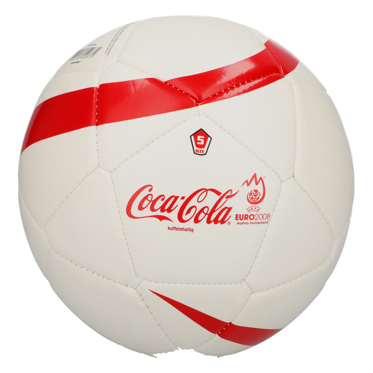 Coca-Cola, bibita analcolica, calcio, taglia 5, nuovo, tessuto misto, bianco