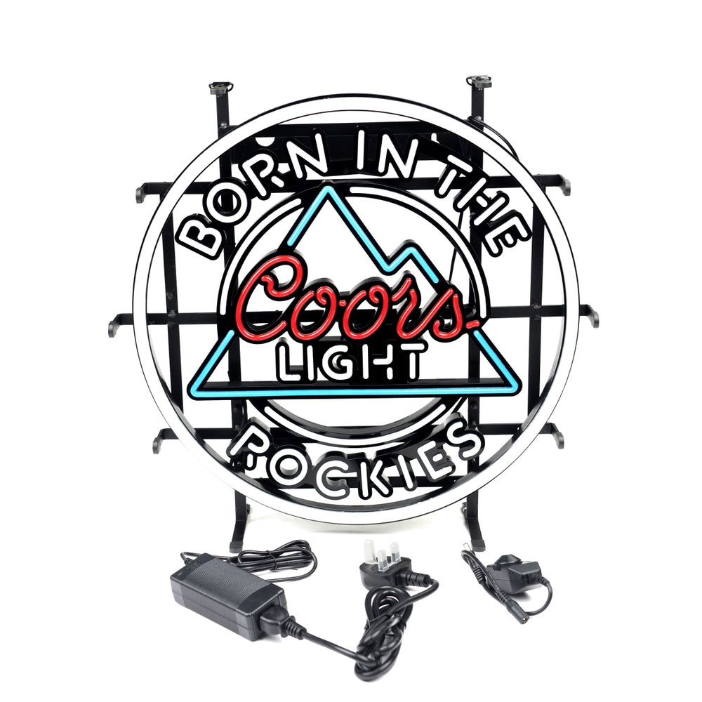Coors Light Birra Birra Insegna luminosa Insegna luminosa LED Bar Decorazione da parete