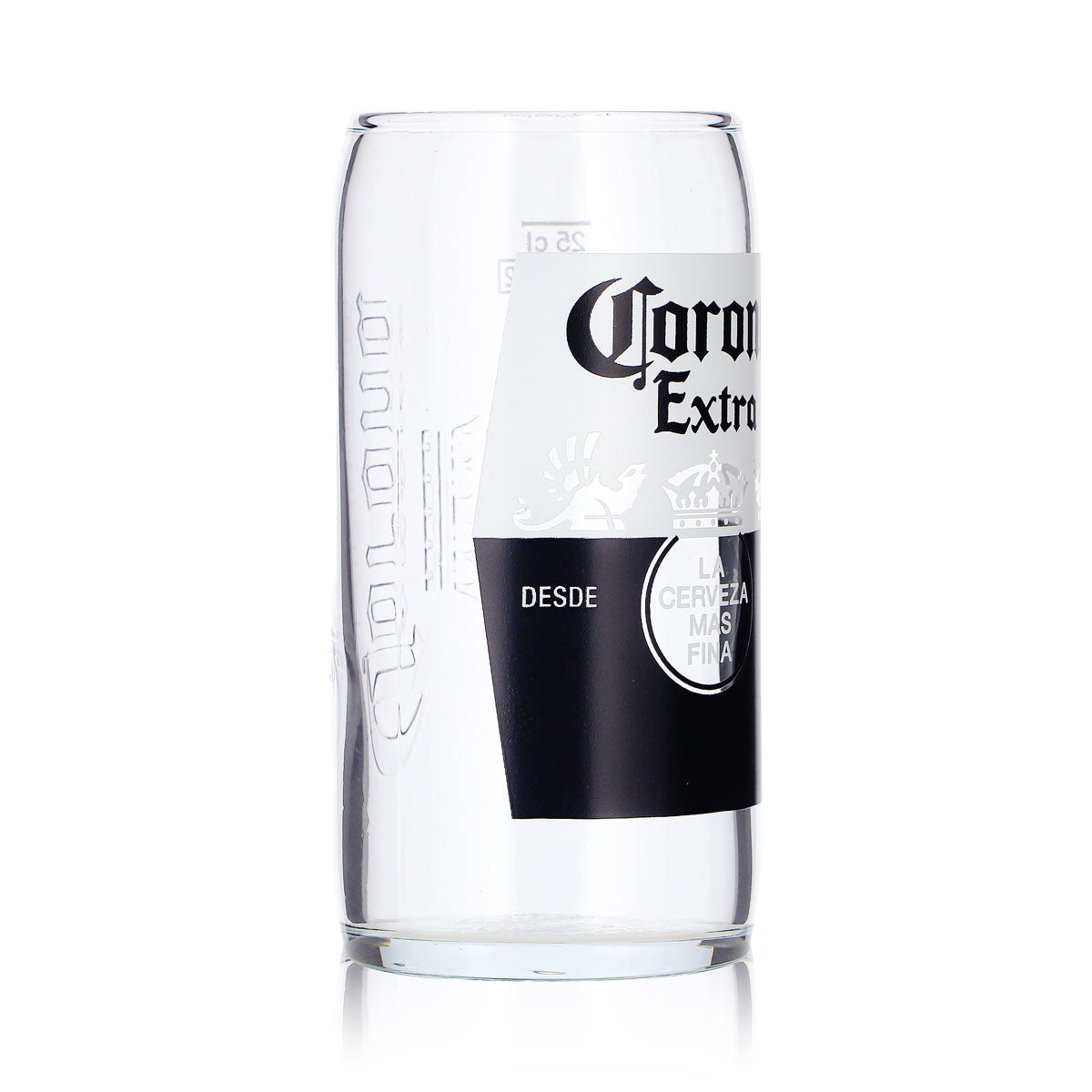 Bicchiere da birra Corona da 0,25 l, modello Willi Becher, Corona Extra, con raffinato rilievo sagomato, calibrato per la ristorazione – Vista 3