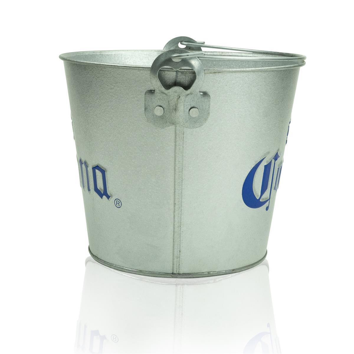 Corona secchiello in metallo 5 l per bottiglie, bevande, cubetti di ghiaccio, contenitore per ghiaccio – Vista 3