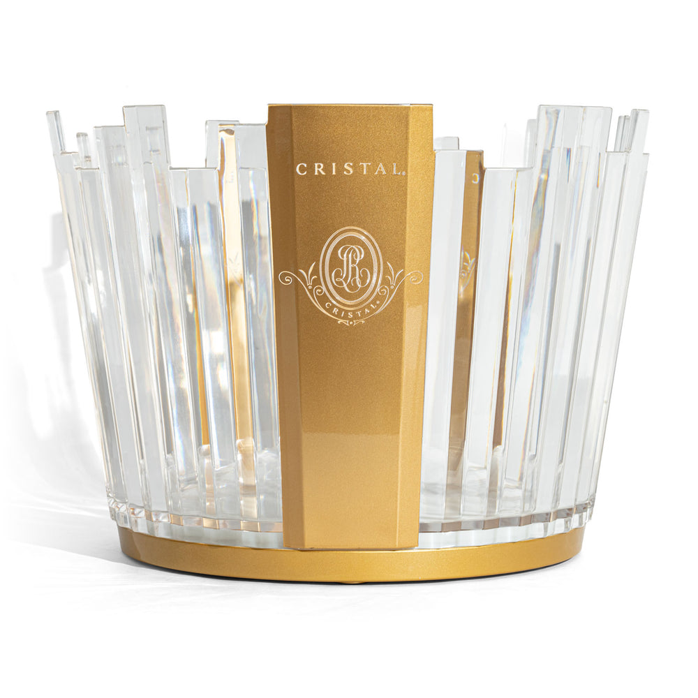 Cristal Champagne Bottle Cooler LED Luminous Ice Bowl Contenitore per cubetti di ghiaccio