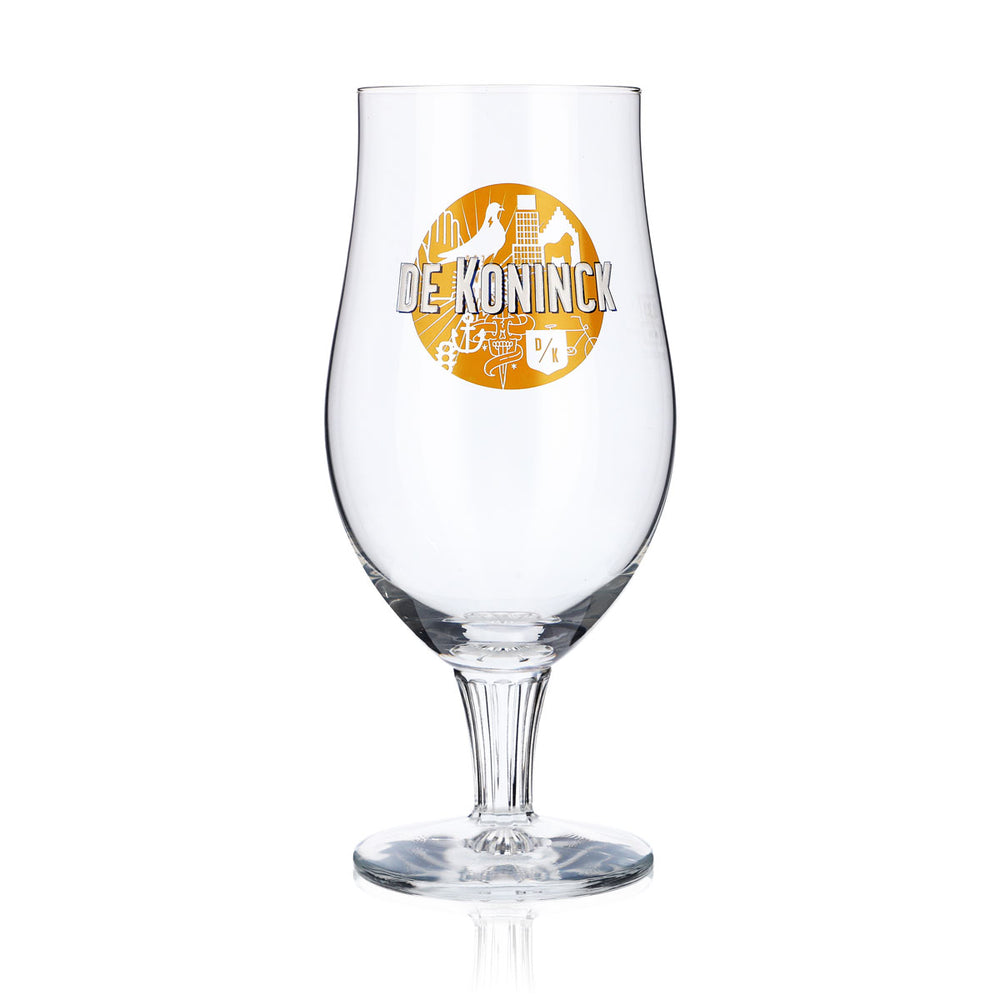 De Koninck Bicchiere da birra Bicchiere a calice 0,33 l Calice Birra artigianale Logo giallo