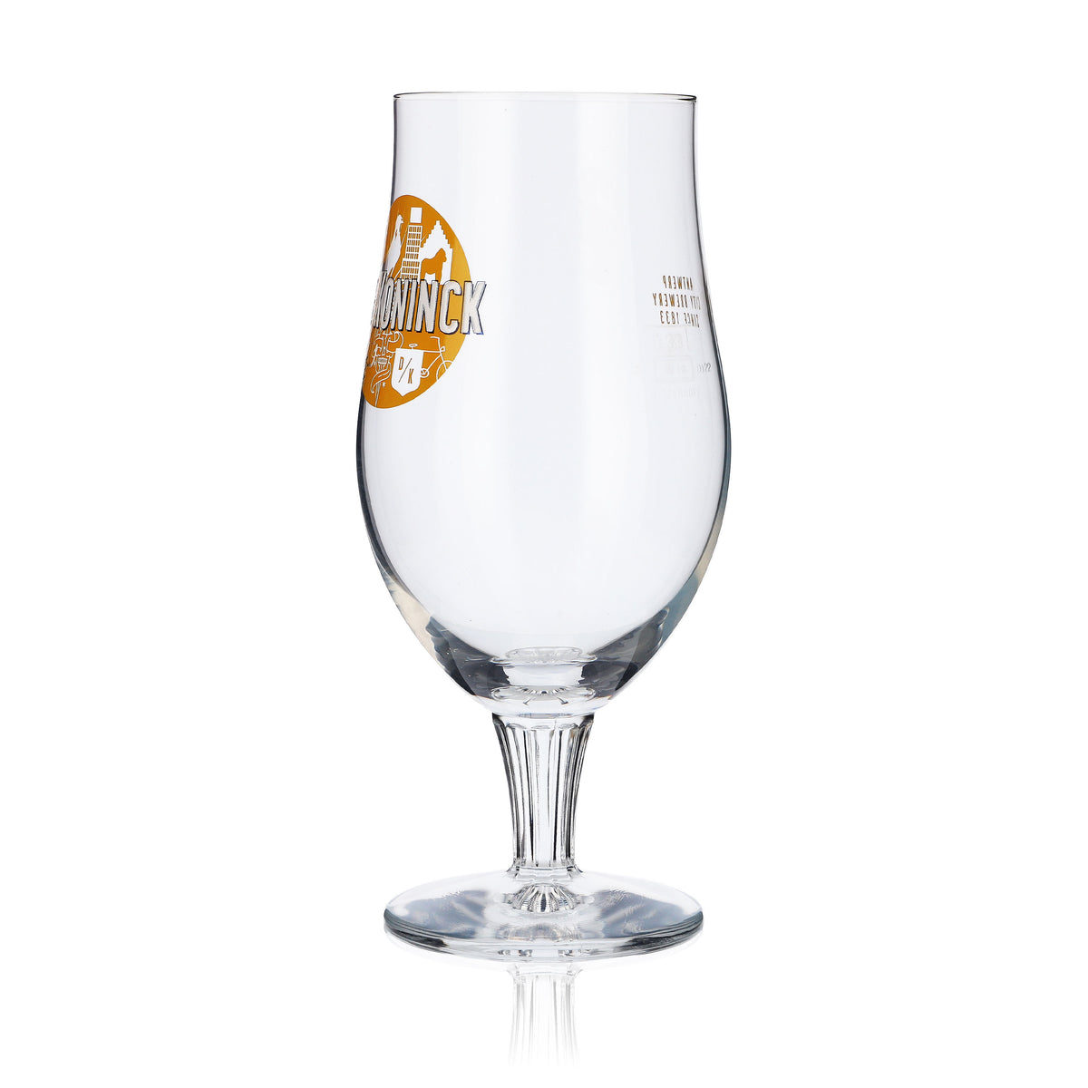 De Koninck Bicchiere da birra Bicchiere a calice 0,33 l Calice Birra artigianale Logo giallo – Vista 4