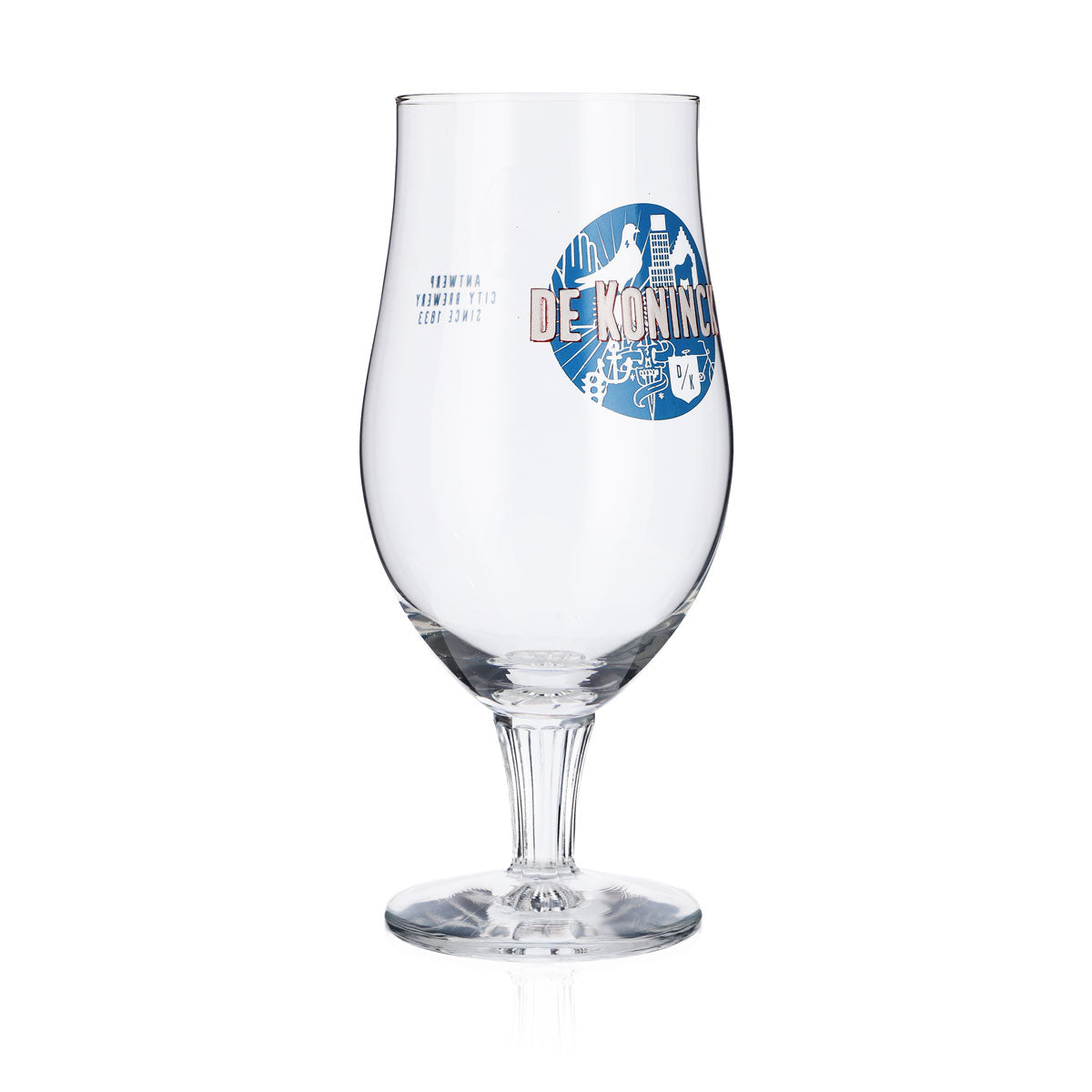 De Koninck Bicchiere da birra Bicchiere a calice 0,33 l Calice Craft beer Logo blu – Vista 2