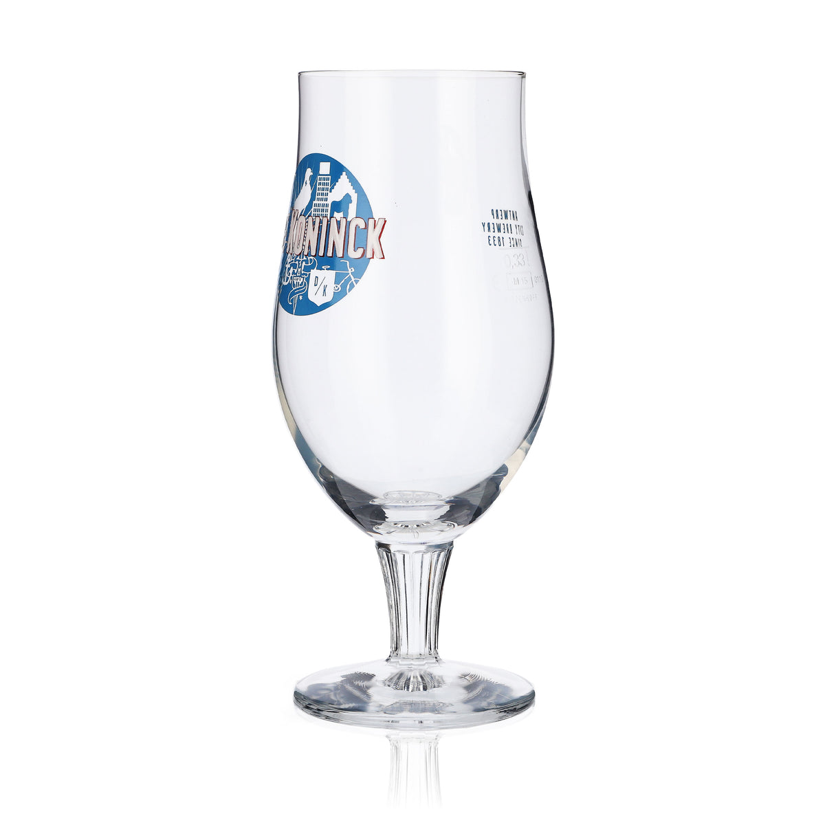 De Koninck Bicchiere da birra Bicchiere a calice 0,33 l Calice Craft beer Logo blu – Vista 4