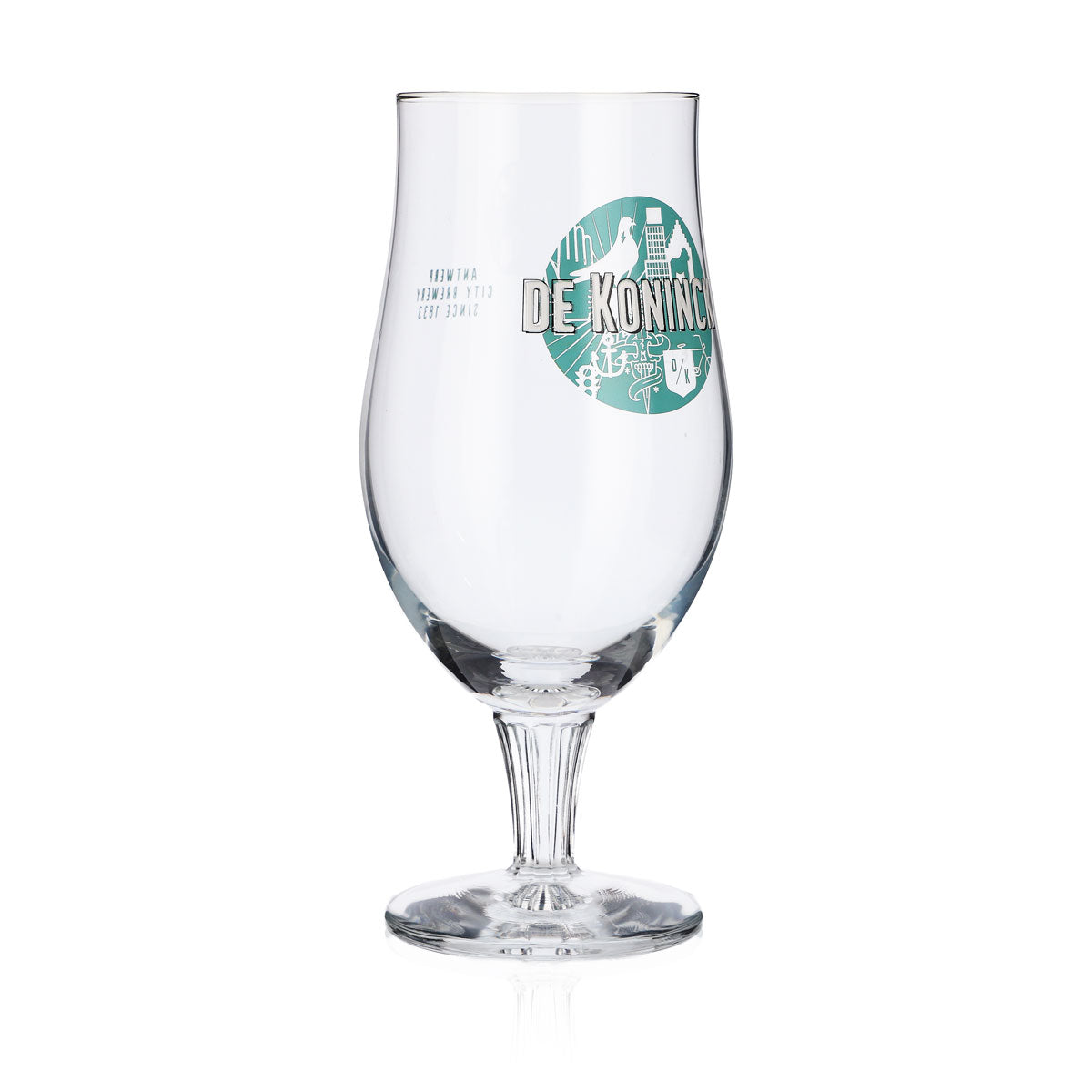 De Koninck Bicchiere da birra Bicchiere a calice 0,33 l Calice Craft beer logo verde – Vista 2