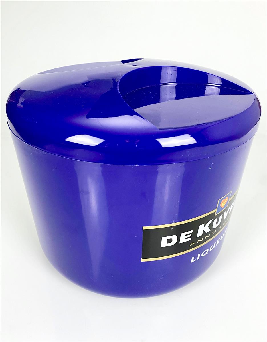 De Kuyper: contenitore per cubetti di ghiaccio, refrigeratore per bottiglie, contenitore per ghiaccio con coperchio, blu – Vista 4