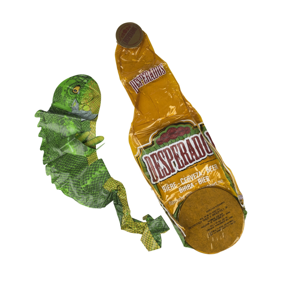 Set decorativo Desperados bottiglia gonfiabile (60 cm) + iguana gonfiabile – Vista 2
