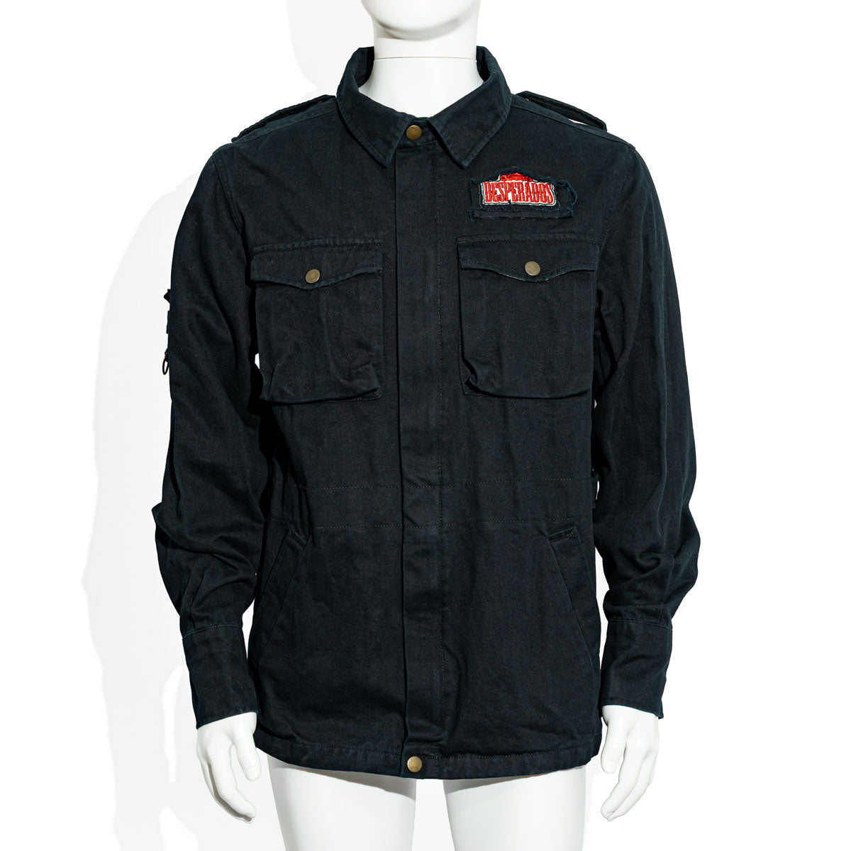 Giacca jeans Desperados Giacca evento Giacca fan nera, taglia M