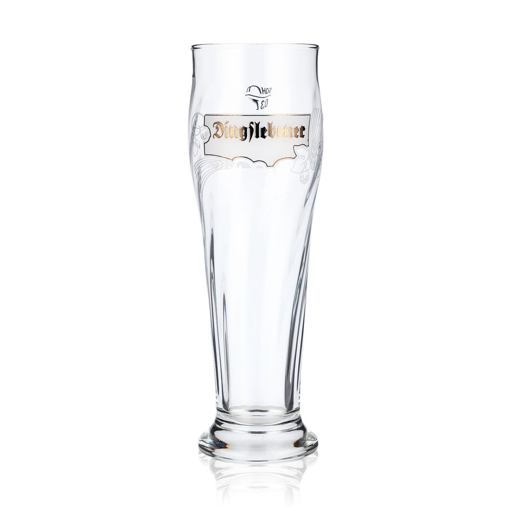 Bicchiere da birra Dingslebener Bicchiere da birra bianca Bicchieri da birra 0,3 l Tulipano Rilievo longitudinale