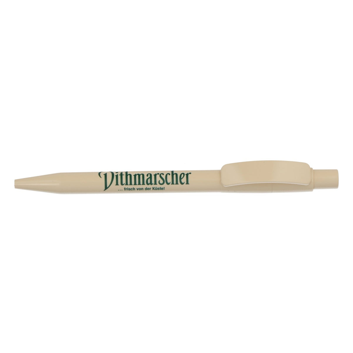 Penna a sfera Dithmarscher Pilsener Penna promozionale beige – Vista 2