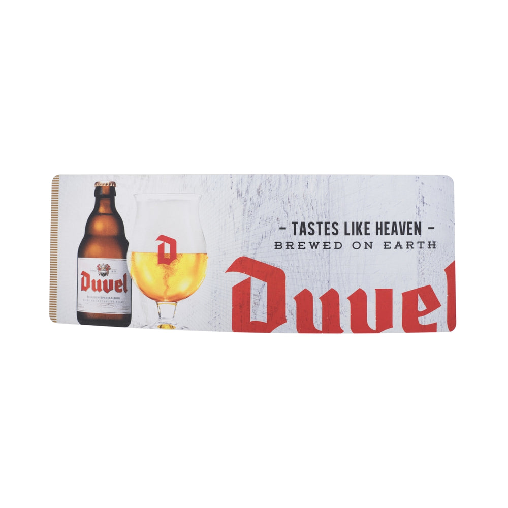 Tappetino da bar Duvel 59x22 cm "Tastes Like Heaven" Tappetino scolapiatti per bicchieri Runner Beer
