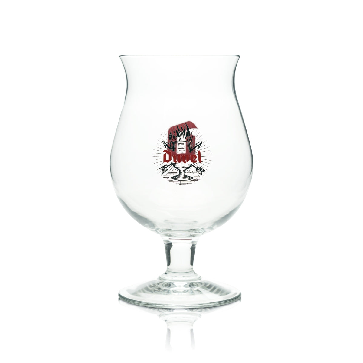 Bicchiere da birra Duvel 0,33 l Calice Half Pint Bicchieri da birra artigianale Tulipano Rosso D Beer Verre – Vista 2