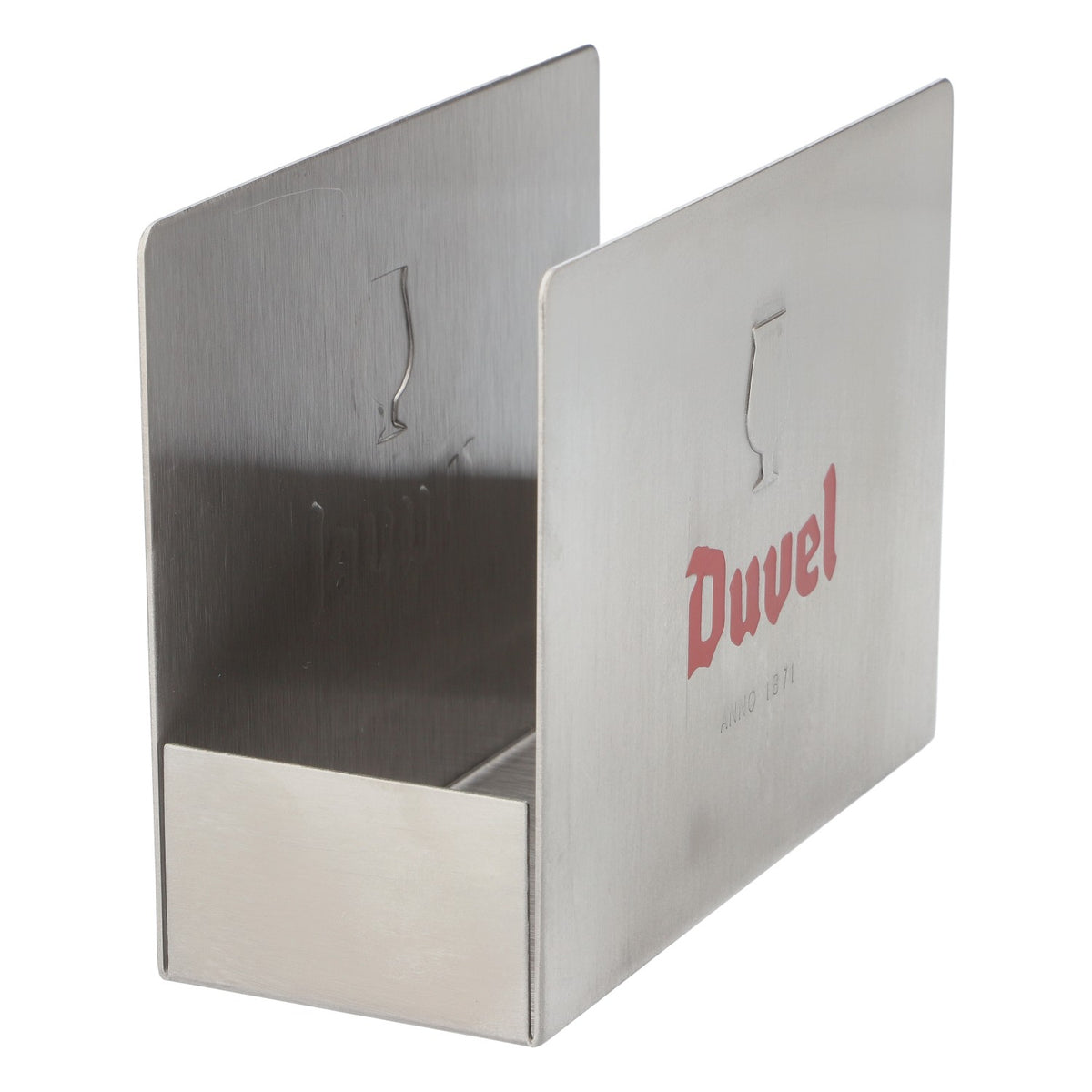 Duvel Birra Sottobicchiere in metallo Sottobicchiere in argento – Vista 4