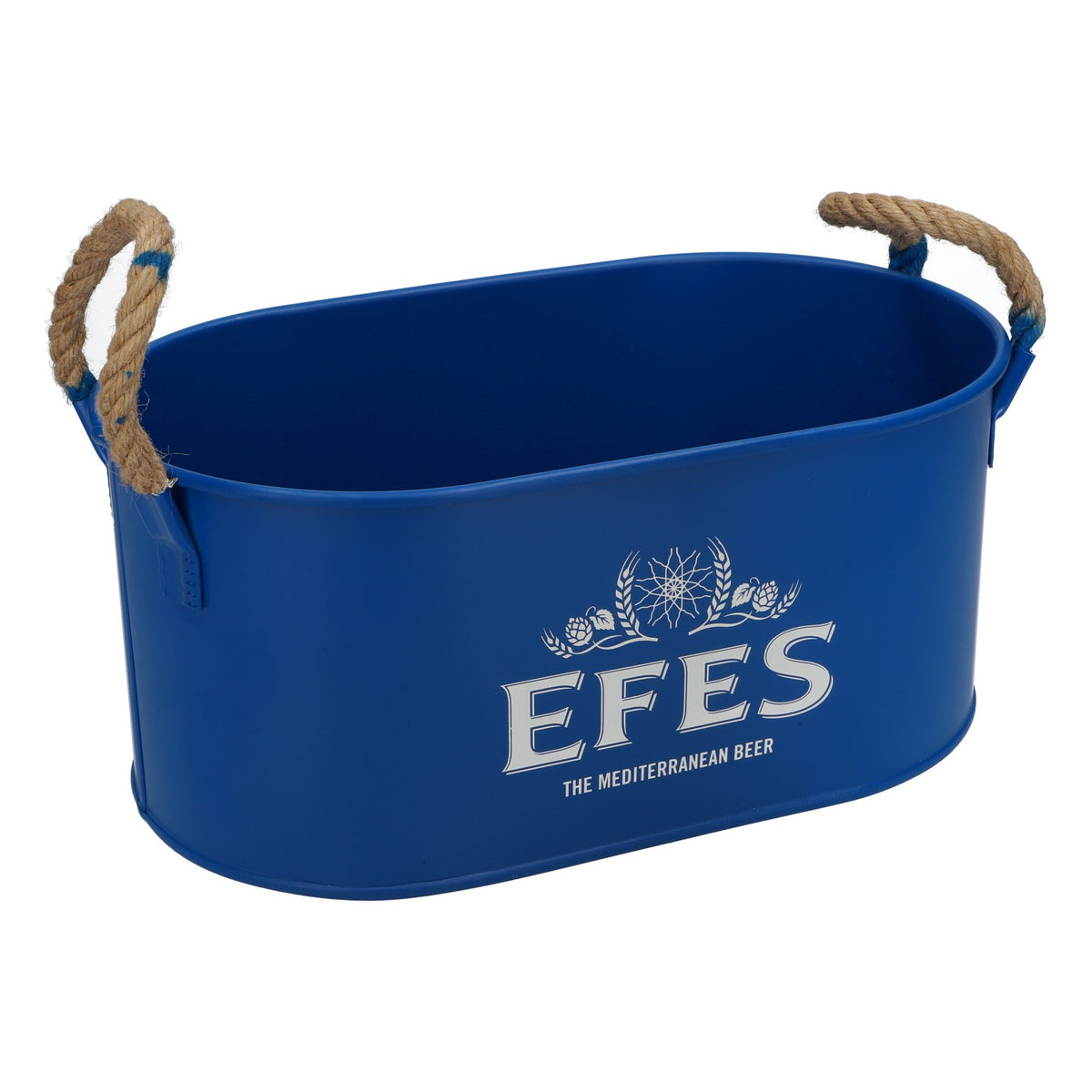 Efes Birra Raffredda bottiglie Raffredda bottiglie Contenitore per cubetti di ghiaccio Icebuket Blu Metallo con manico