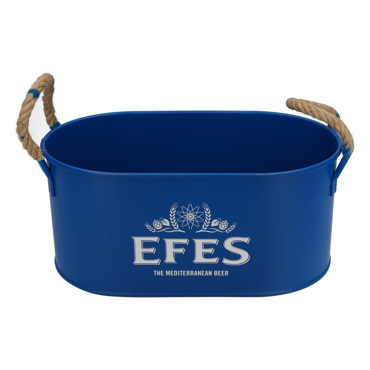 Efes Birra Raffredda bottiglie Raffredda bottiglie Contenitore per cubetti di ghiaccio Icebuket Blu Metallo con manico – Vista 2