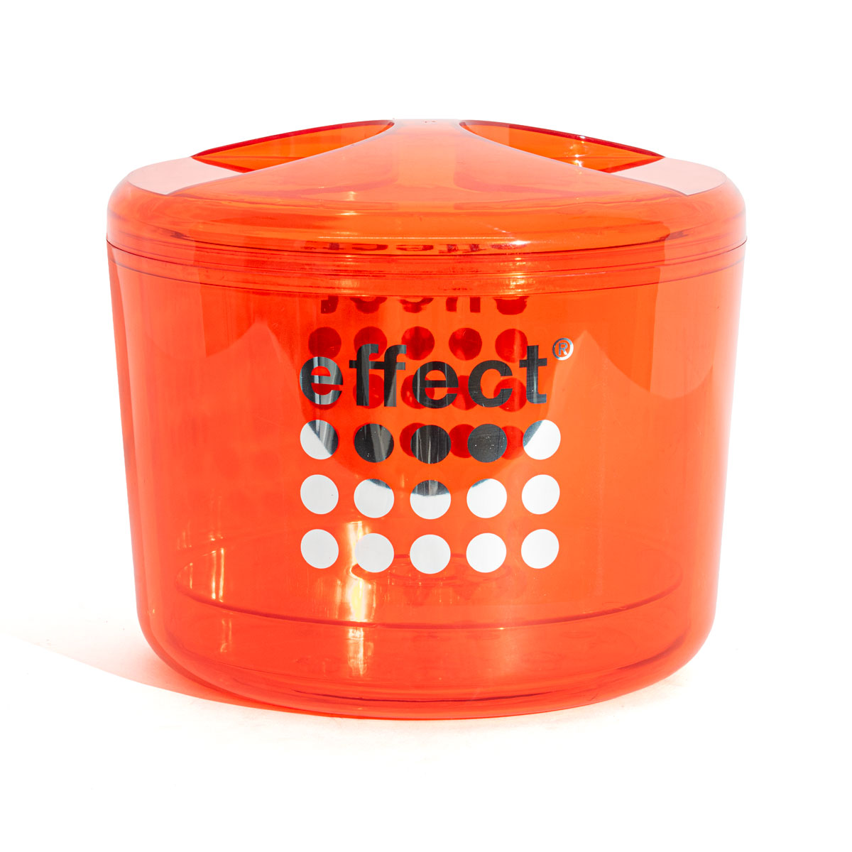 Effect Energy Acryl Contenitore per cubetti di ghiaccio Icecube in tre parti 10 l Box per ghiaccio rosso