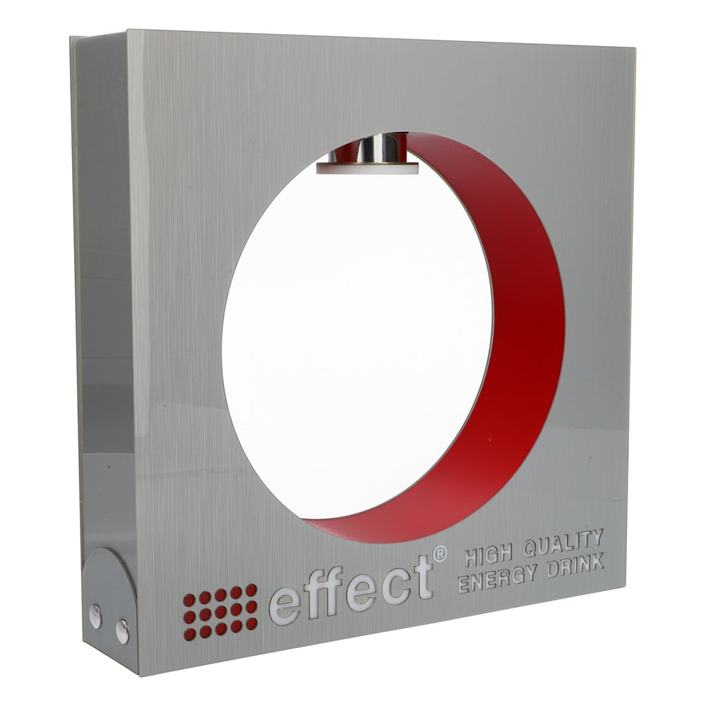 Effect Energy Insegna luminosa quadrata a LED con alimentatore incluso, argento, bottiglia sospesa magnetica
