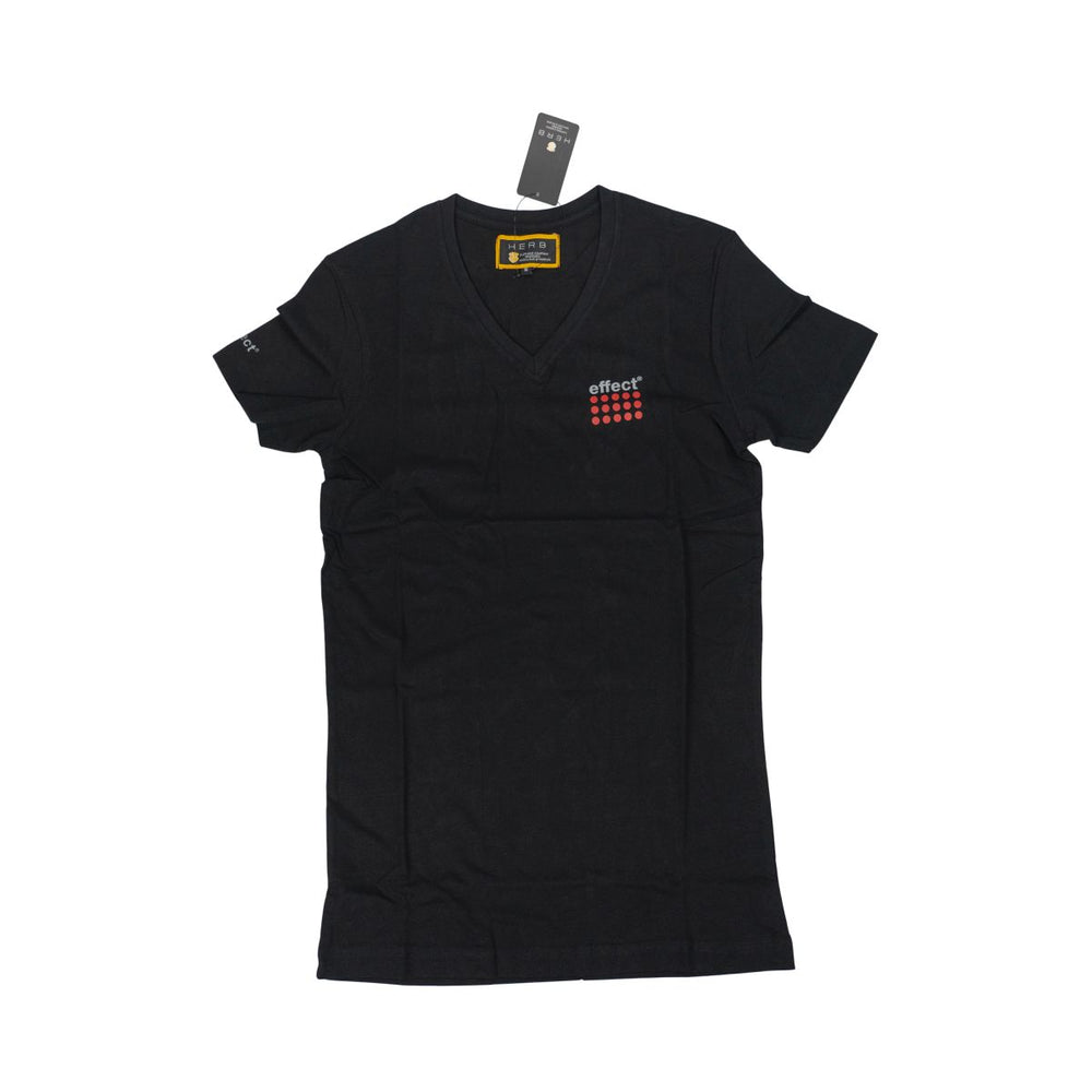 Maglietta Effect Energy con scollo a V Taglia S Logo stampato sul petto Abbigliamento Merchandising Gastronomia