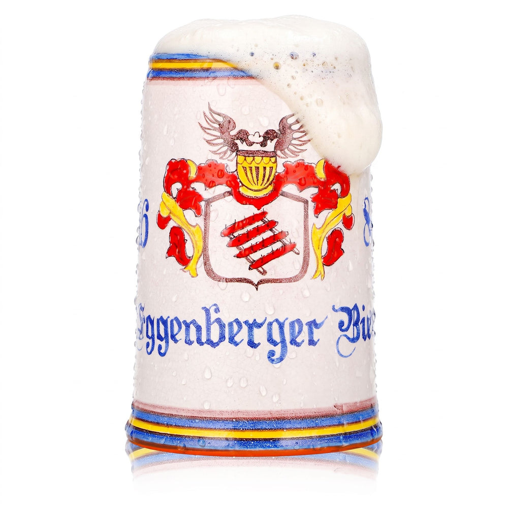 Bicchiere da birra Eggenberger, boccale in terracotta da 1 l, boccale da birra Seidel, boccale da collezione