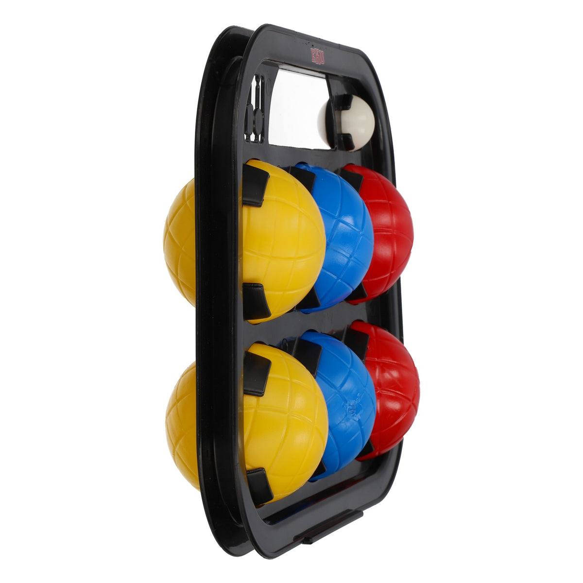 Set da bocce Eku Bier – Gioco da esterno con cestino da trasporto e 6 bocce colorate in plastica – Vista 3