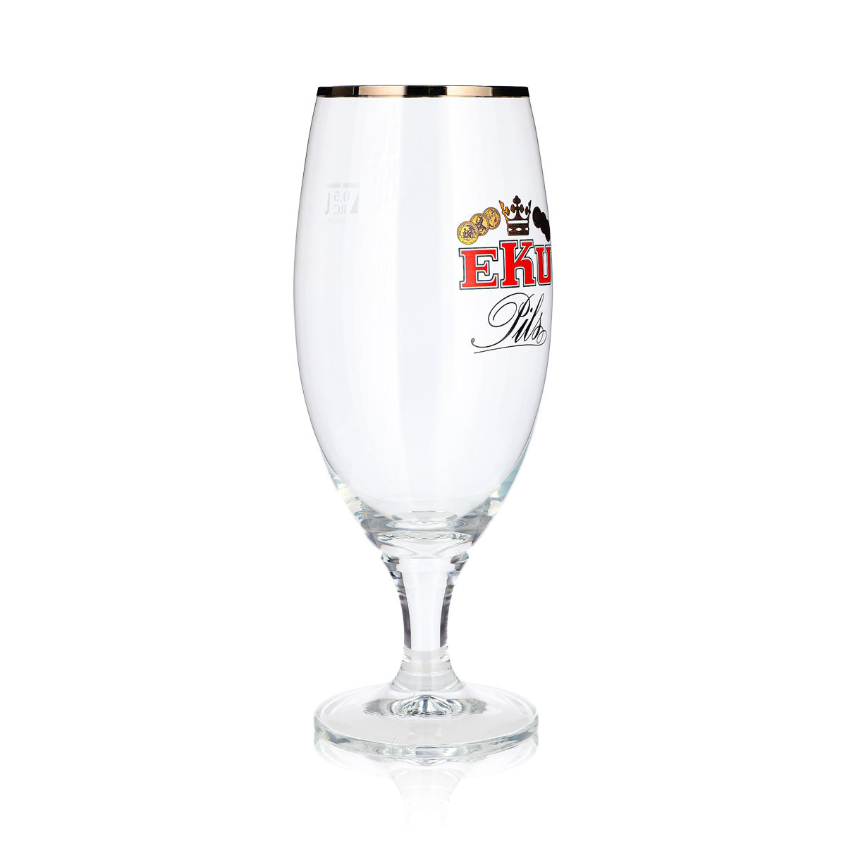 Bicchiere da birra Eku da 0,5 l, a forma di coppa, per Pils, con bordo platinato, Ritzenhoff – Vista 3