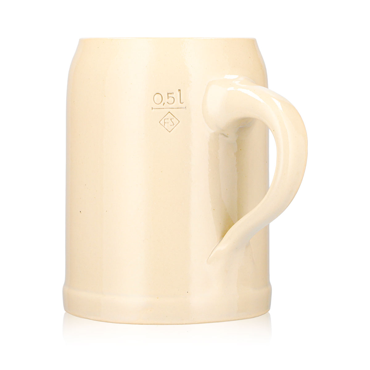 Bicchiere da birra Eku da 0,5 l, boccale in terracotta, vera terracotta di Kulmbach – Vista 5