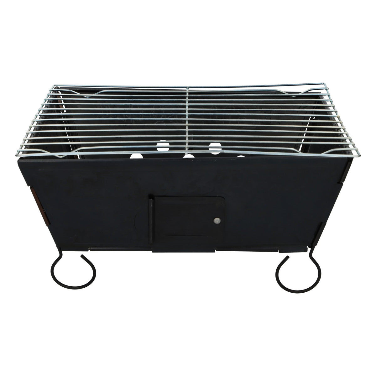 Eku Bier Grill Kompakt: barbecue pieghevole e portatile in metallo nero, ideale per il campeggio – Vista 2