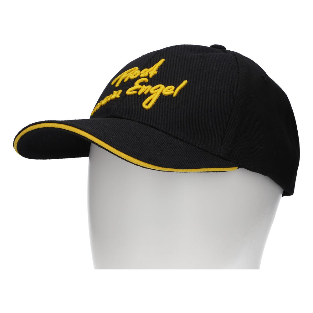 Cappellino Engel Bier con visiera regolabile "Prost mein Engel" nero in cotone