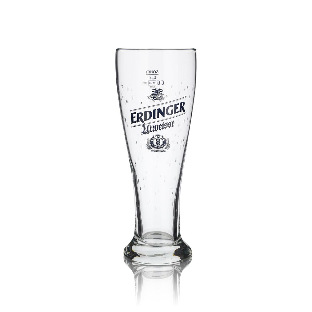 Bicchiere Erdinger Urweisse 0,5 l Bicchiere da birra bianca Hefeweizen Bicchieri con design a goccia