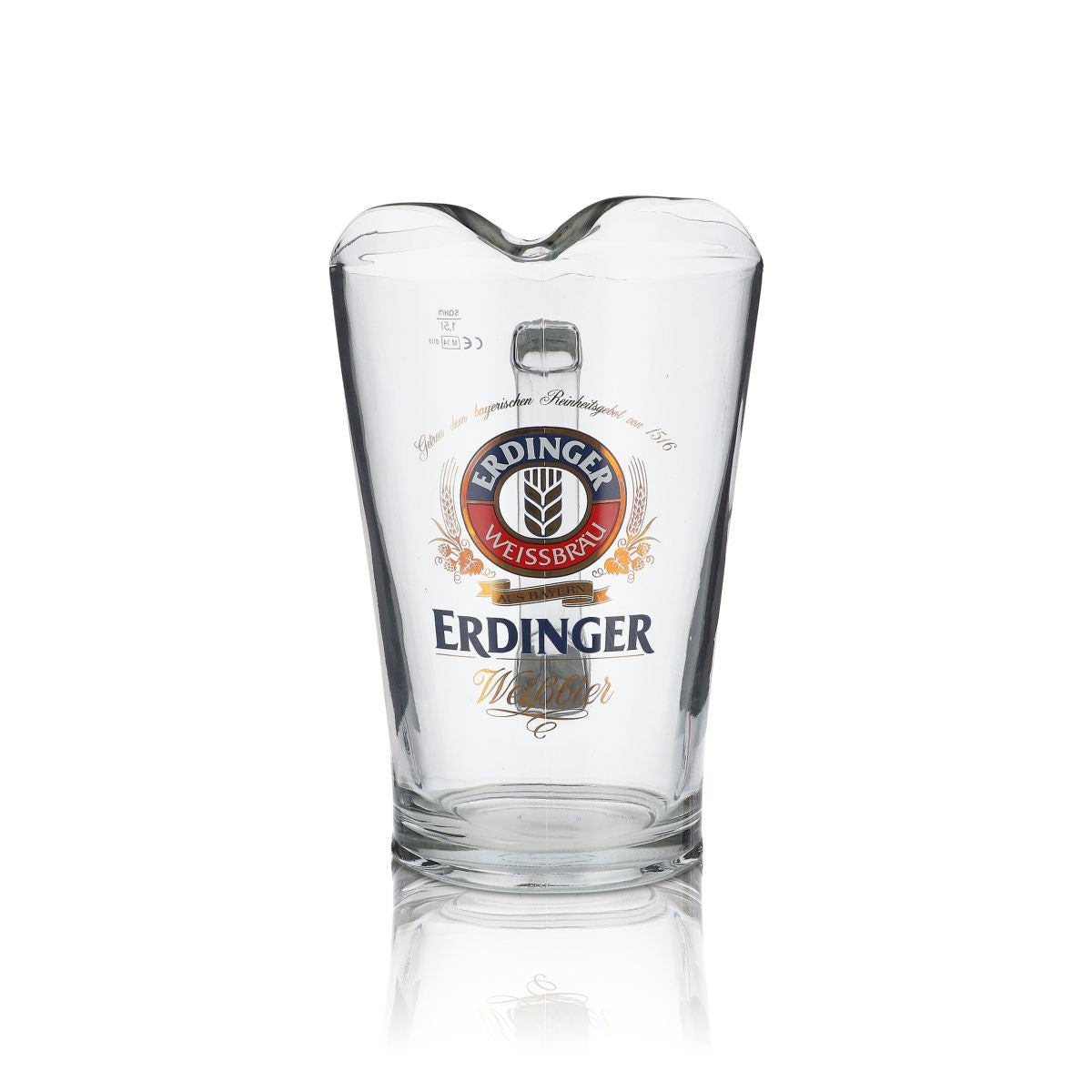 Boccale da birra bianca Erdinger Caraffa Pitcher 1,5 l Birraio Baviera Gastronomia