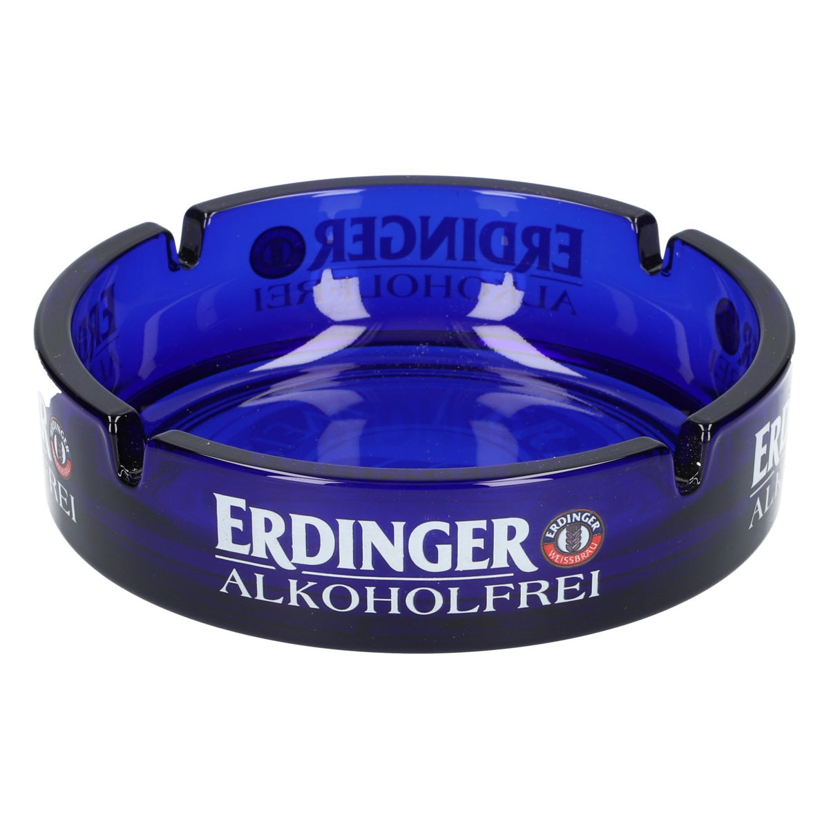 Erdinger Weissbräu Posacenere XL in vetro blu Posacenere Pub Fumatori Analcolico