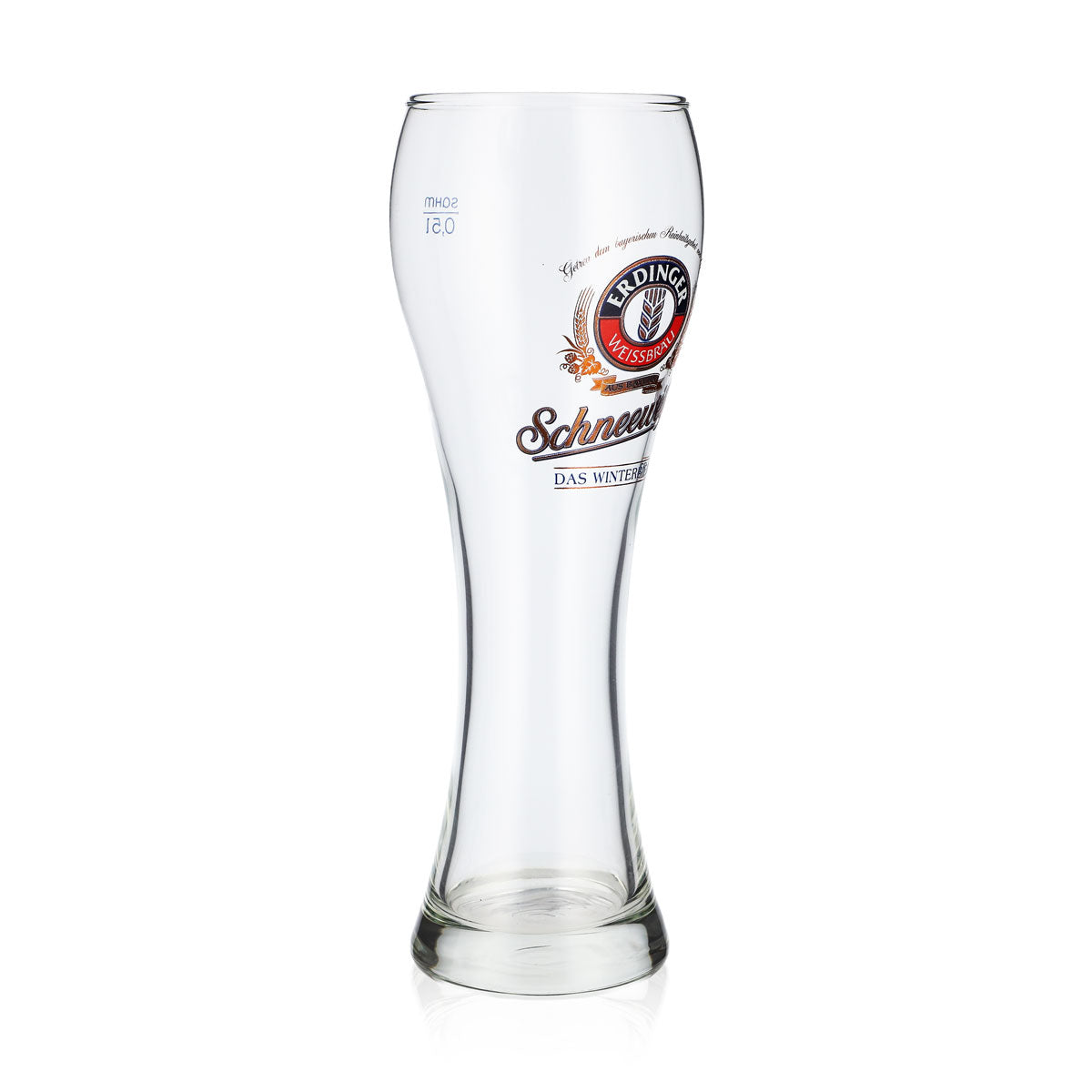 Bicchiere da birra Erdinger Weissbräu da 0,5 l, bicchiere da birra bianca "Schneeweiße", la birra invernale "Sahm" – Vista 2