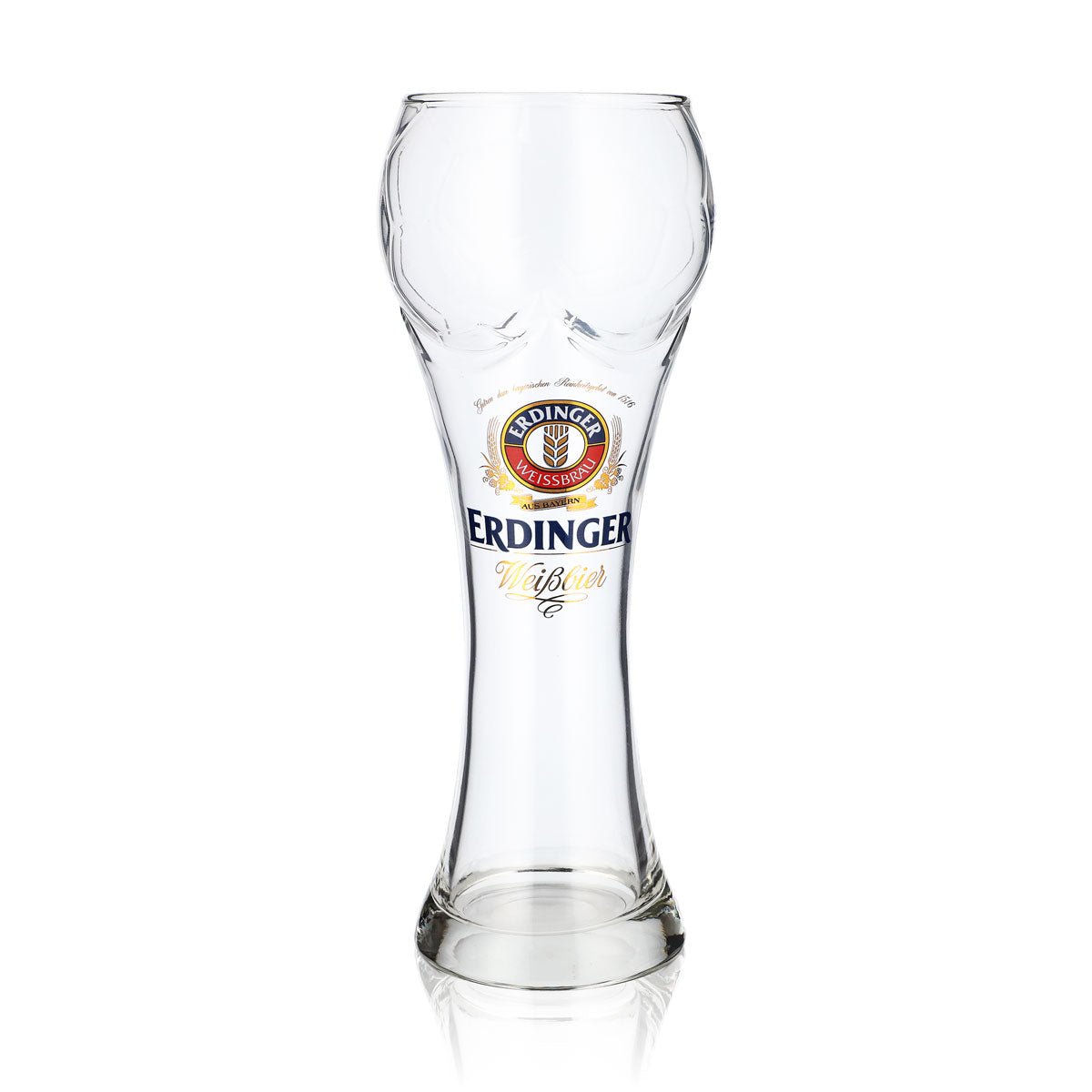 Bicchieri da birra Erdinger Weissbräu Bicchieri da birra 0,5 l Bicchiere da birra bianca Contorno calcio – Vista 2