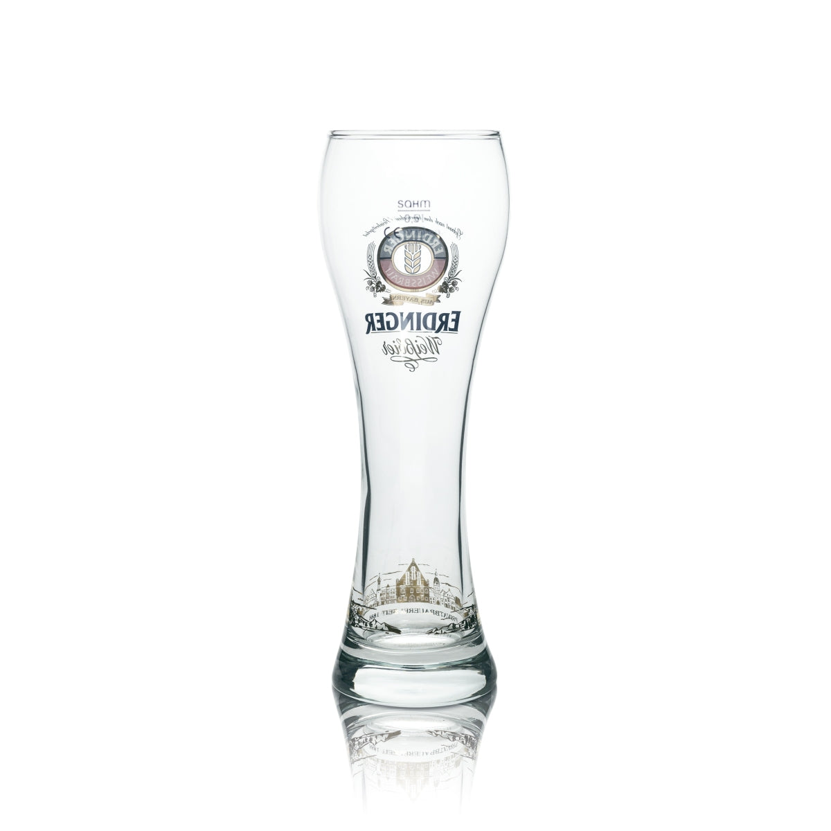 Bicchiere Erdinger Weissbräu 0,5 l birra bianca lievito di frumento bicchieri 130° anniversario – Vista 2