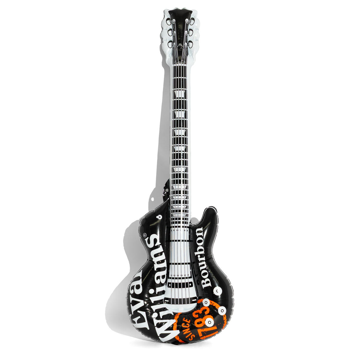 Evan Williams Whisky Chitarra ad aria Decorazione da parete Chitarra da spettacolo gonfiabile Nero