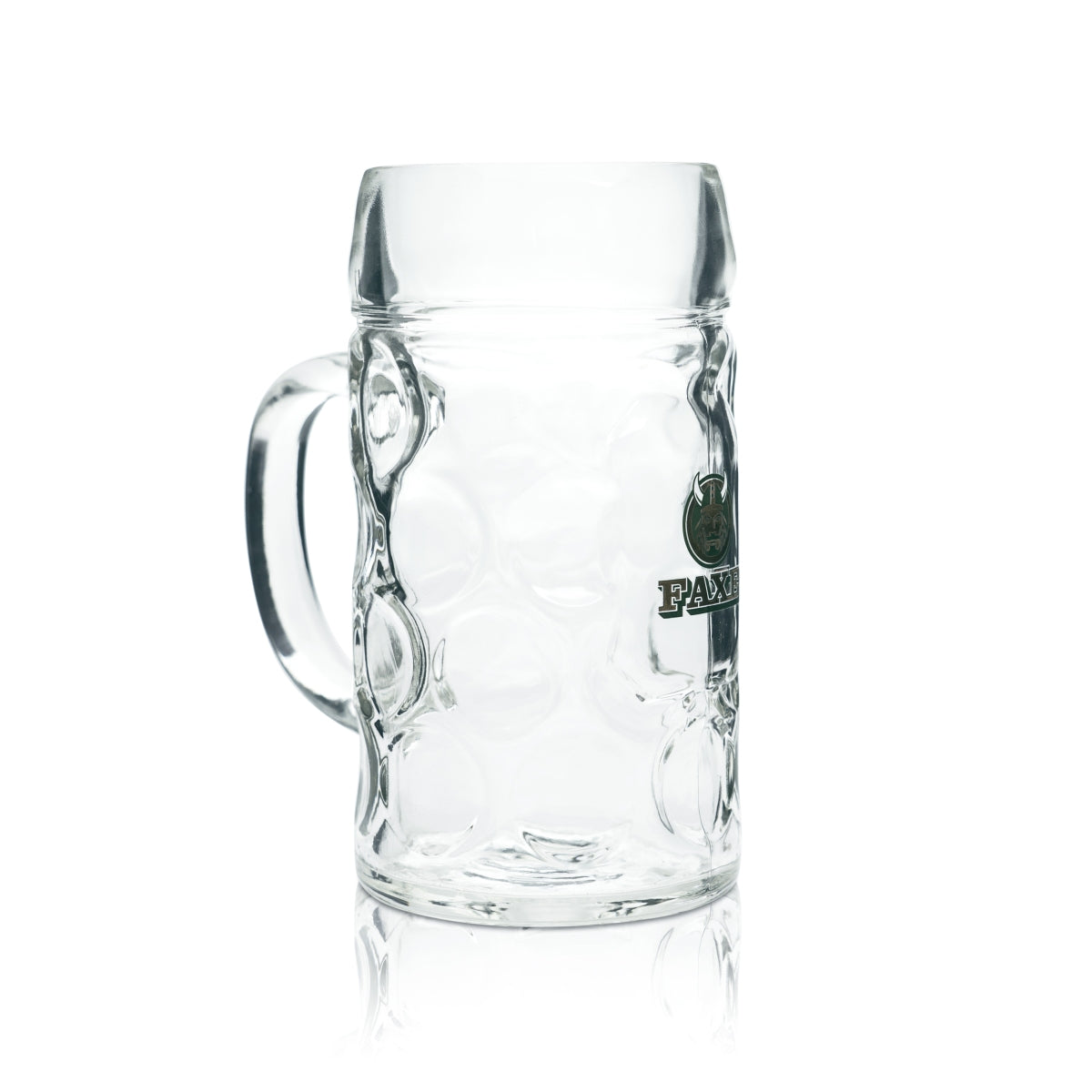 Bicchiere da birra Faxe 1 l Bicchiere da birra Contorno Bicchieri Seidel Danimarca Viking Gastro Bicchiere verde – Vista 3