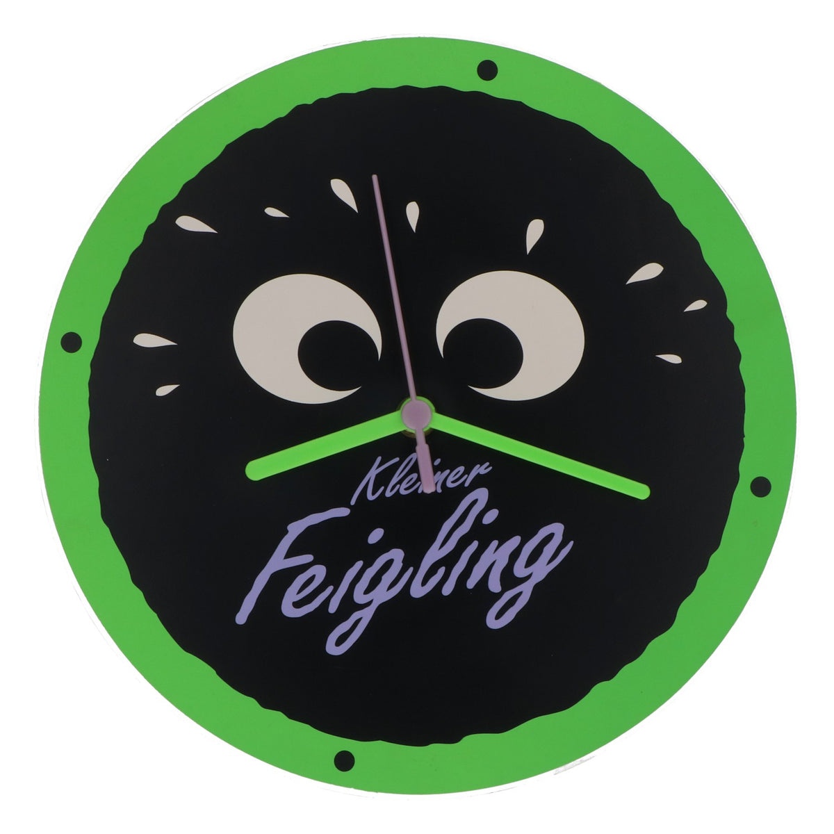 Liquore Feigling Orologio da parete nero-verde "Kleiner Feigling"
