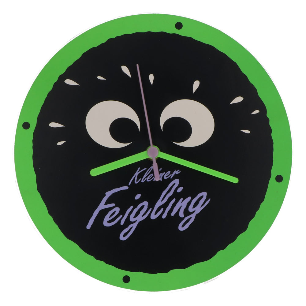 Liquore Feigling Orologio da parete nero-verde "Kleiner Feigling"