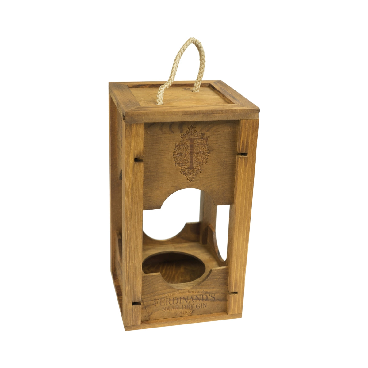 Lanterna in legno Ferdinands Gin Glorifier espositore display bottiglia – Vista 2