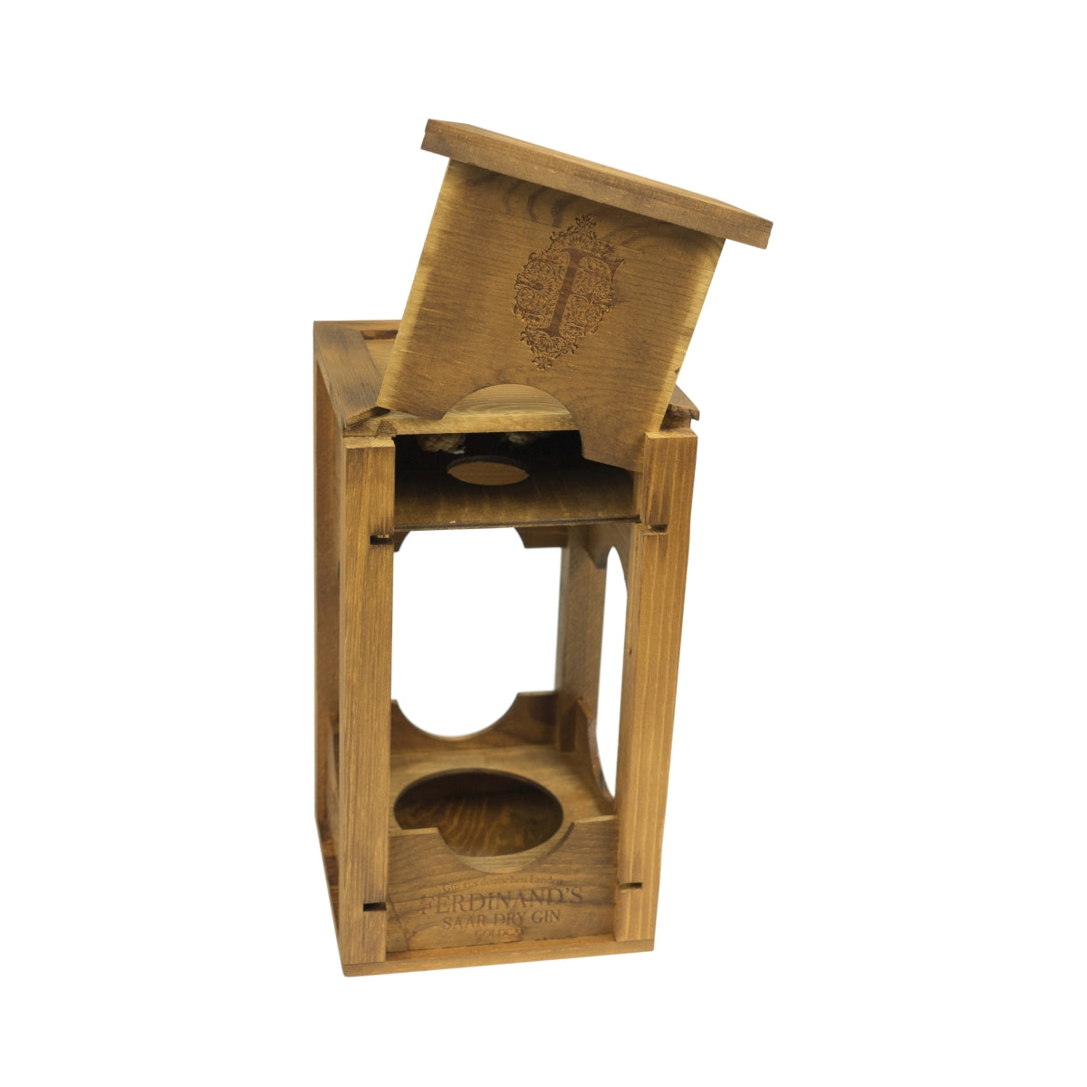 Lanterna in legno Ferdinands Gin Glorifier espositore display bottiglia – Vista 3